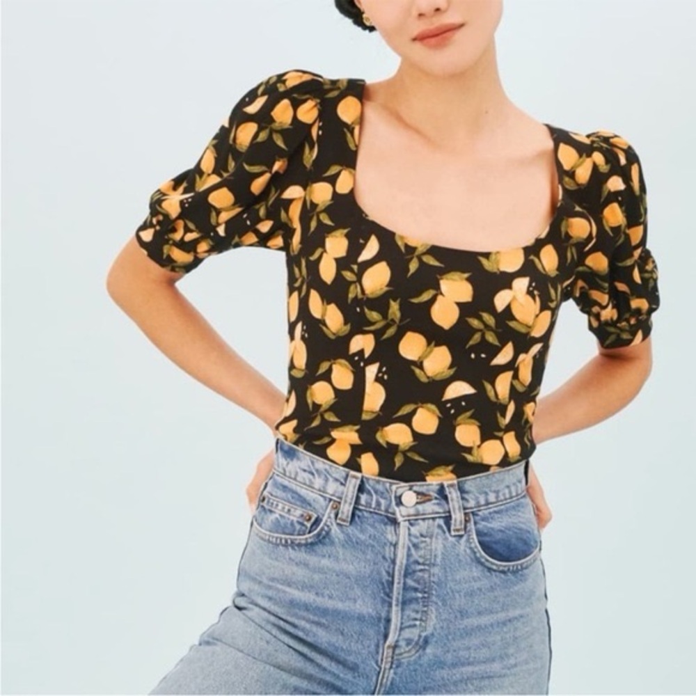 Reformation Cave Top Lemon Drop - Picture 2 of 8